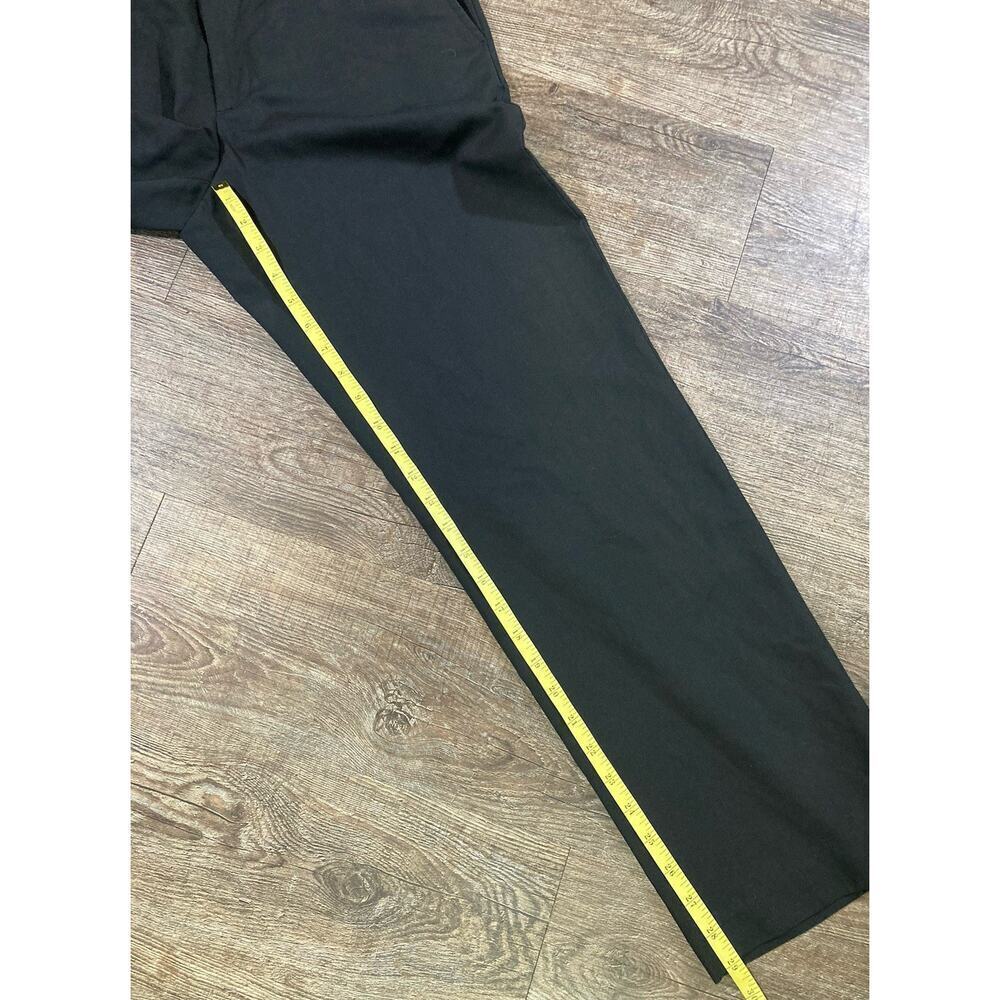 Calvin Klein Men’s Dress Pants Black Flat Front Straight Leg 32x29 - Picture 6 of 7
